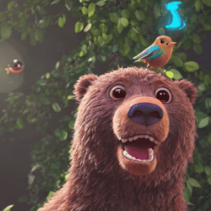 Bruno the bear and his lovable friends