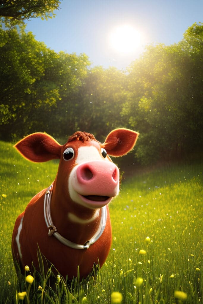 Bruno the Bear and the mute Cow